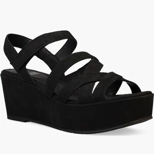 Mazy Slingback Platform Wedge Sandal